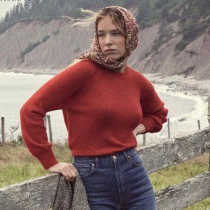 Doen Marsena Sweater, Cerise, size M, BNWT